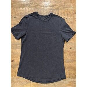 Lululemon Mens Active Shirt Size Small Heathered Navy Gym Outdoors